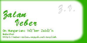 zalan veber business card